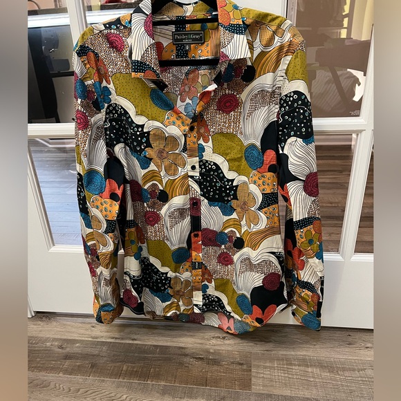 Paisley & Gray Other - Paisley & Gray Multicolor Floral retro style button up shirt XL NWT